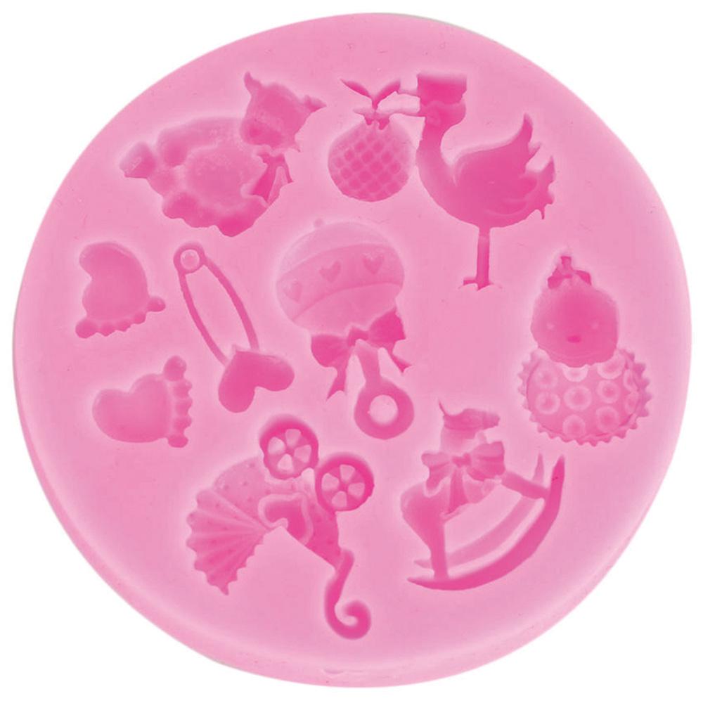 1 шт. Маленькая силиконовая форма в форме ребенка, форма для шоколадного желе, помадка, инструменты для украшения торта ARI