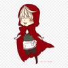 Little Red Riding Hood Transparent Background Little Red Riding  Iron On Patches For Clothing Applique Stickers On Clothes Heat-Sensitive Custom Patch