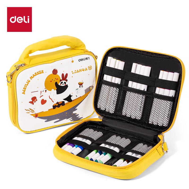 Deli 24-Color Acrylic Marker Pen Set