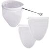 Ultra Fine Mesh Mesh Filter Bags Reusable Washable Strainer Bags with Stand Stainless Steel Handle Cotton Cloth
