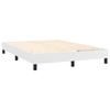 Maison Exclusive - Sommier à lattes de lit avec matelas Blanc 140x200cm Similicuir