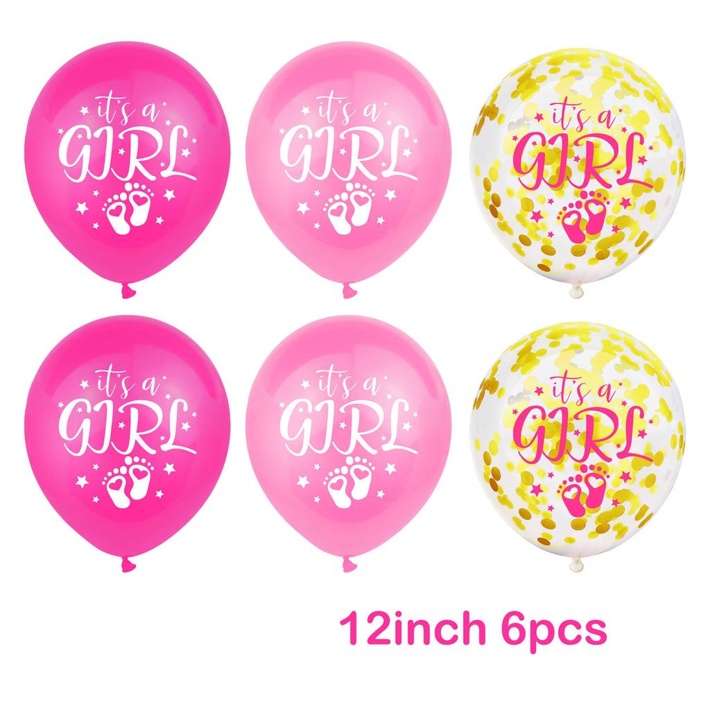 Детский душ с указанием пола, украшения для вечеринки, воздушные шары с блестками для девочек и мальчиков It'SA 