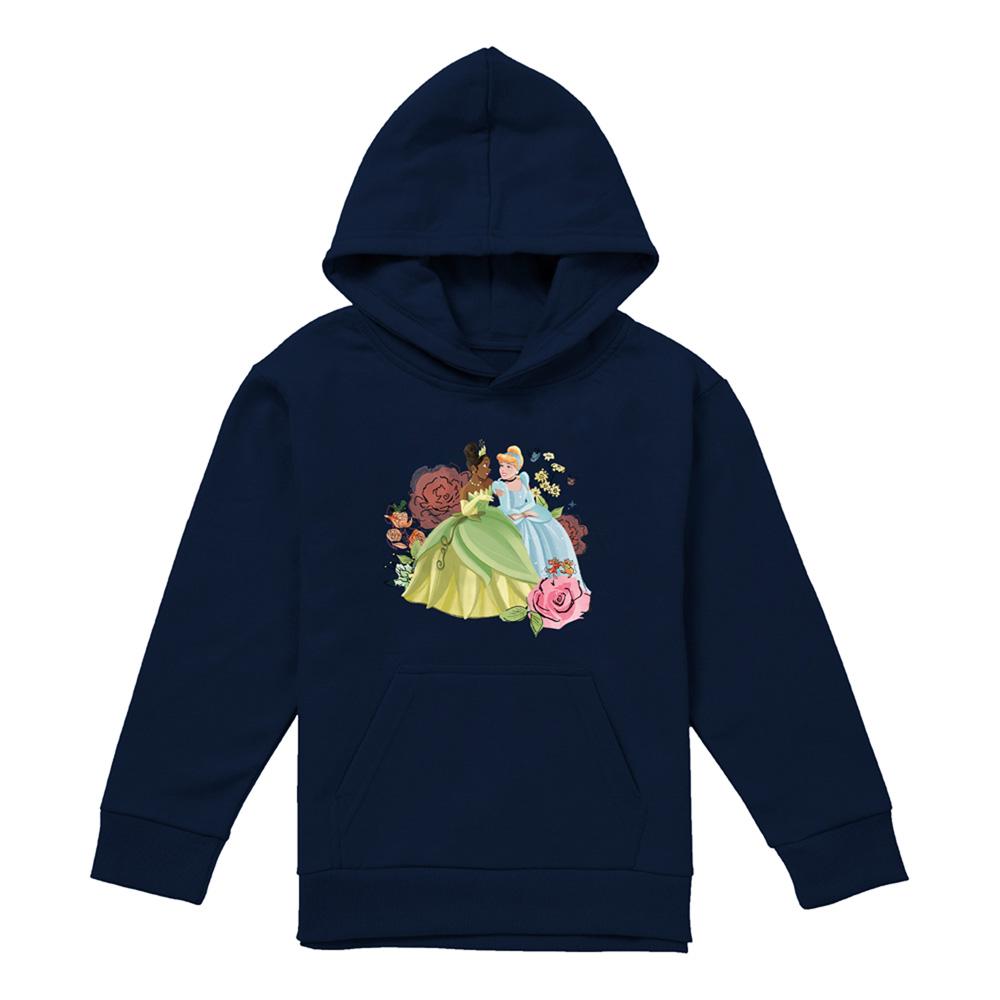 Disney Princess Childrens/Kids In The Garden Tiana And Cinderella Hoodie