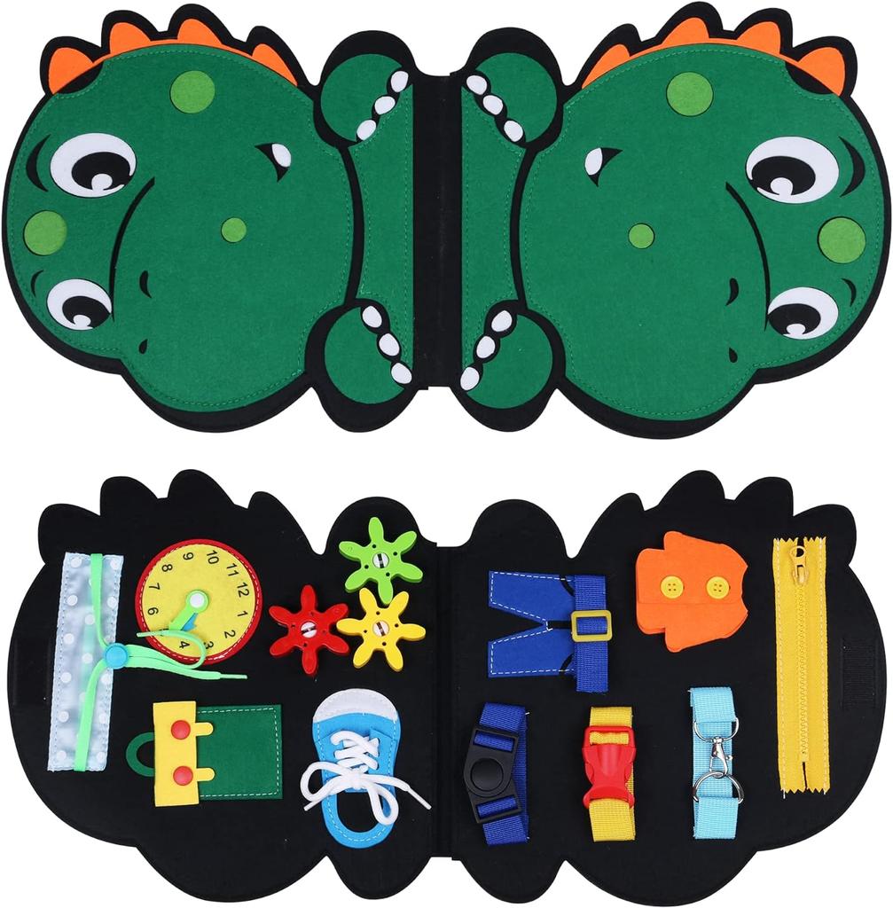 Todders Montessori Busy Book, Baby Activity Sensory Board, Fine Motor Skills Quiet Book, Car Travel Binder, Autism Toy For Kids