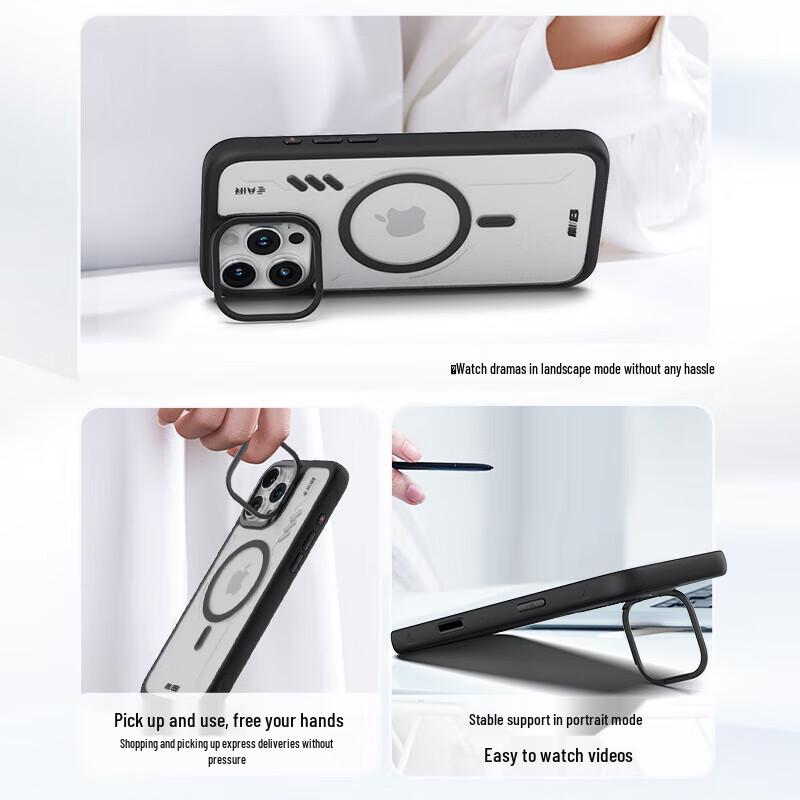 iPhone 16 Pro Max Magnetic Stand Protective Case