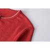 Spring new style six-button textured round-neck long-sleeve women's casual short knitted cardigan