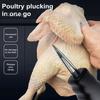 Electric Poultry Plucker Handheld Chicken Feather Plucker Compact Rechargeable Poultry Plucker with Automatic Short Hair Removal for Chicken Duck