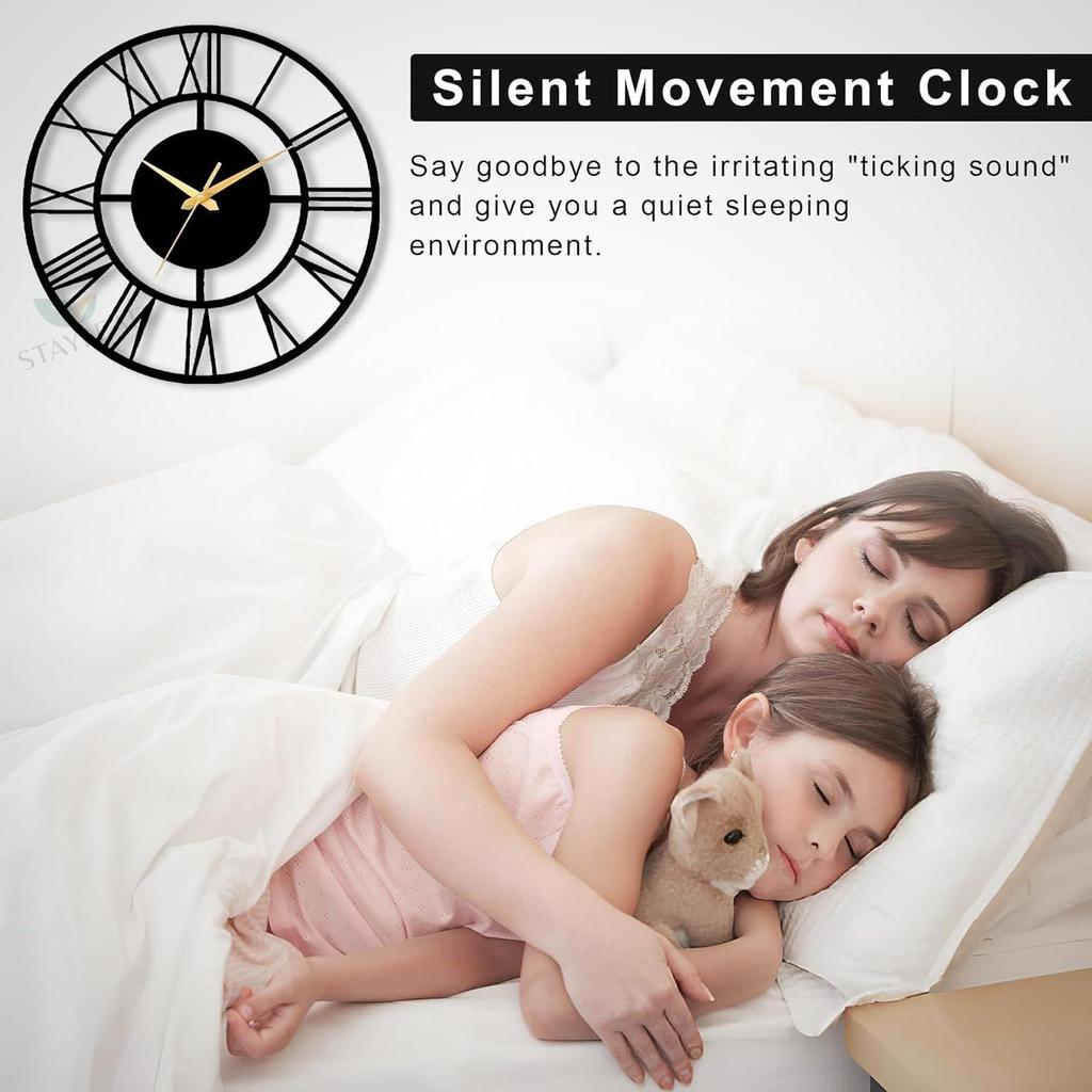 60 Cm / Metal Wall Clock for Living Room Stylish Latest | Fancy Big Size Wall Watch for Hall, Bedroom, Kitchen, Drawing Room