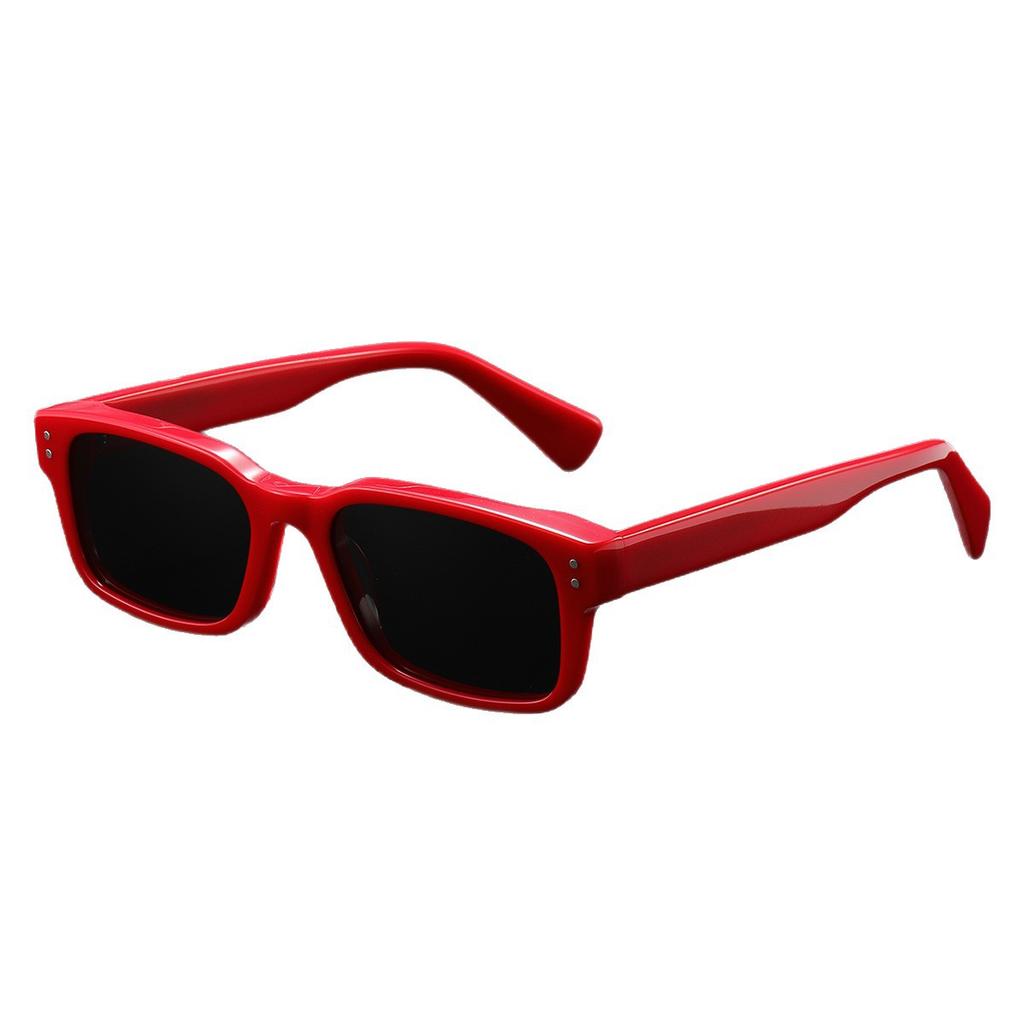 Super Rectangle Sunglasses Men Women Unisex Acetate Luxury Polarized Sun Glasses Gift Box Bags Packaged Sunglass