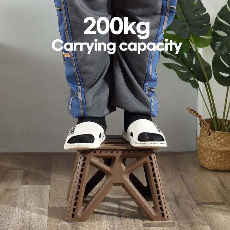 Strong Plastic Folding Stool Storage Foldable Step Stool Home Footstool Travel Camping Small Portable Foot Stools