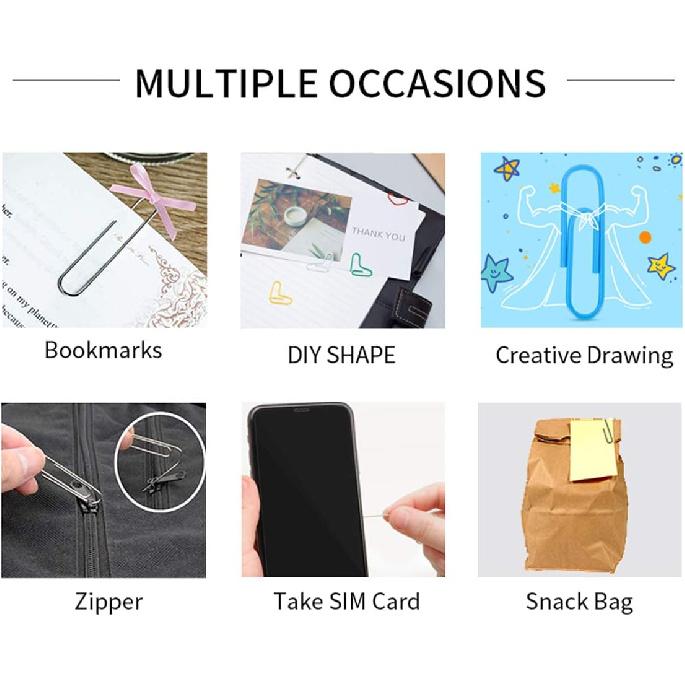 Paper Clips, 40 Pack 4 Inches Mega Large Paper Clips - 100mm Extra Large Multicolored Jumbo Coated Paperclips Big Sheet Holder for Office School