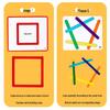 Children's Wooden Rainbow Counting Sticks Puzzle: Early Math & Educational Toy for Toddlers and Elementary Students.