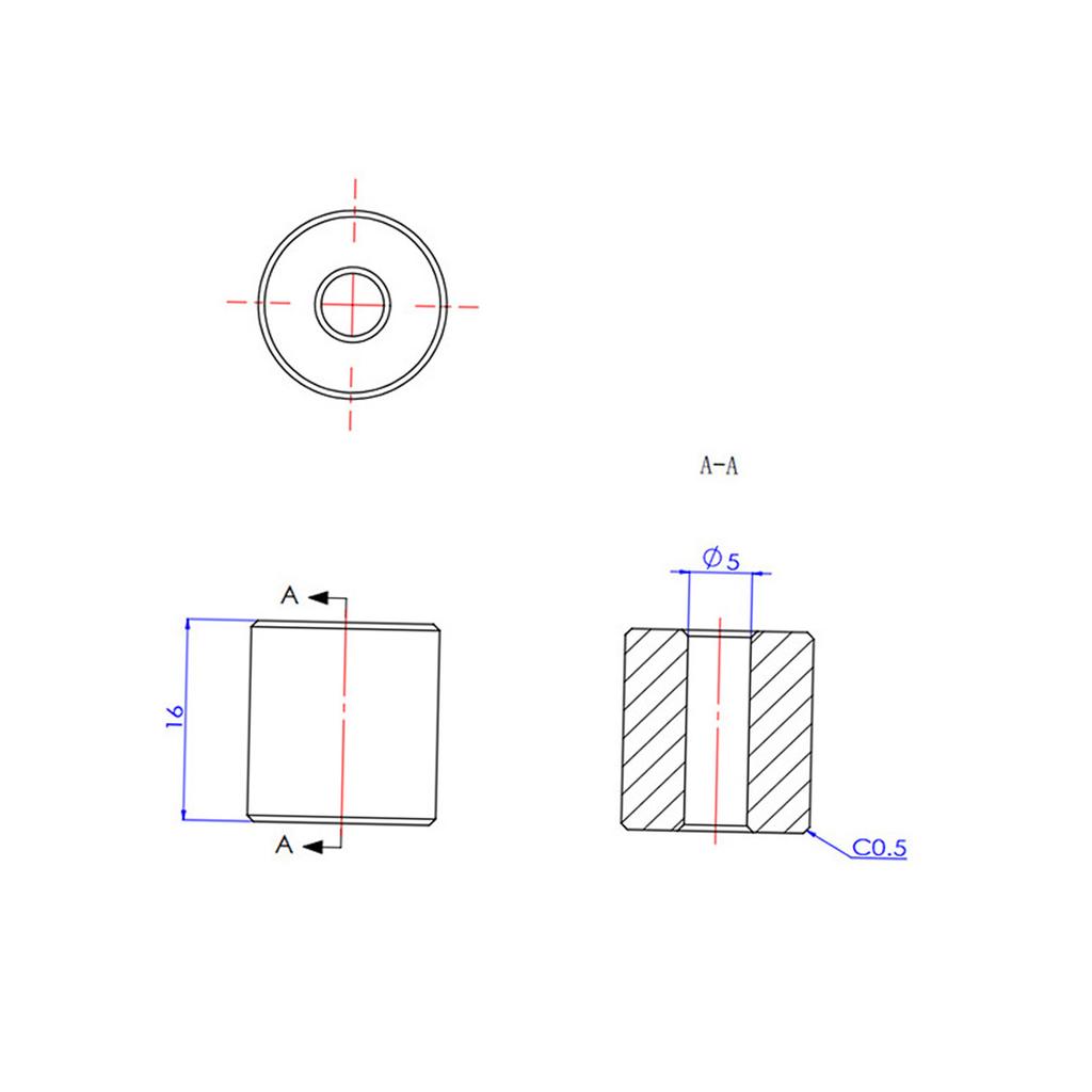 4pcs Silicone Solid Spacer Hot Bed Leveling Silica Column 18mm High Temperature Resistant