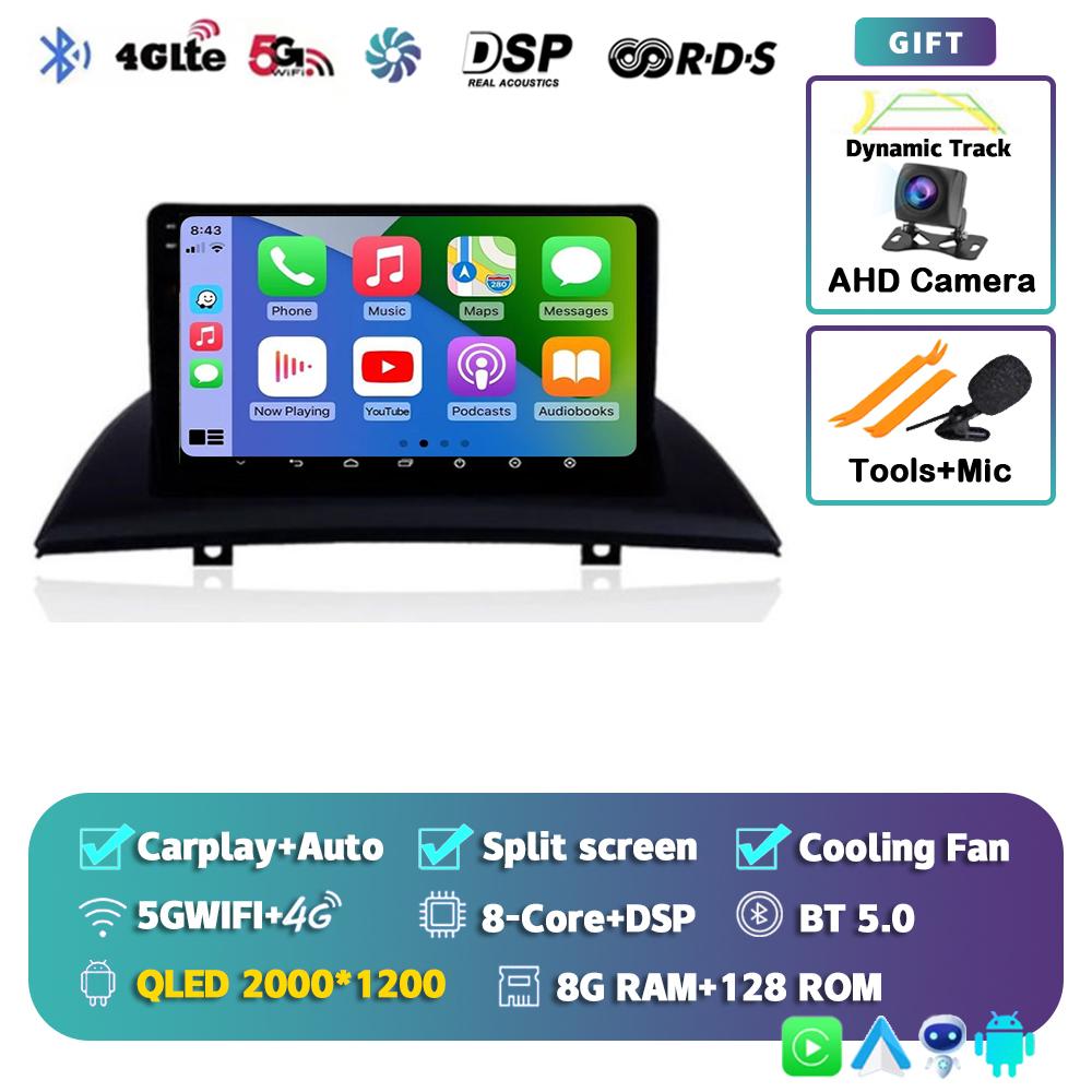 Android 14 Carplay Auto WIFI+4G автомобильное радио для BMW X3 E83 2004 - 2012 Мультимедиа GPS Видеоплеер Стерео 2din DSP Головное устройство Аудио