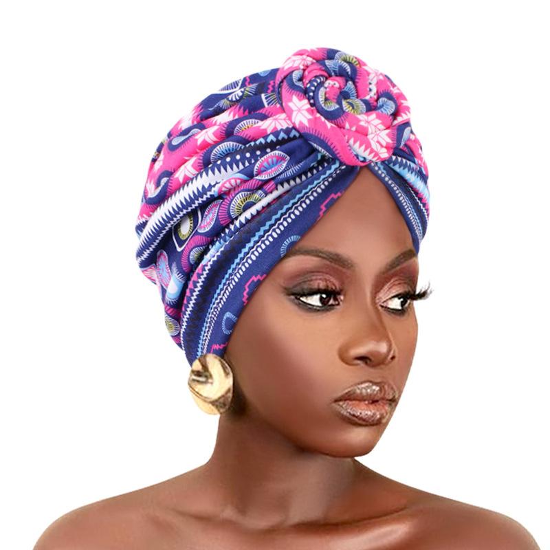 Европейская и американская этническая шапка-платок с цветком в виде диска ветра, эластичная индийская шапка с принтом, шапочка для химиотерапии Tjm-342B