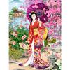 Full 5D Diy Diamond Painting Cartoon Japanese Woman Embroidery Cross Stitch Home Decor Handmade