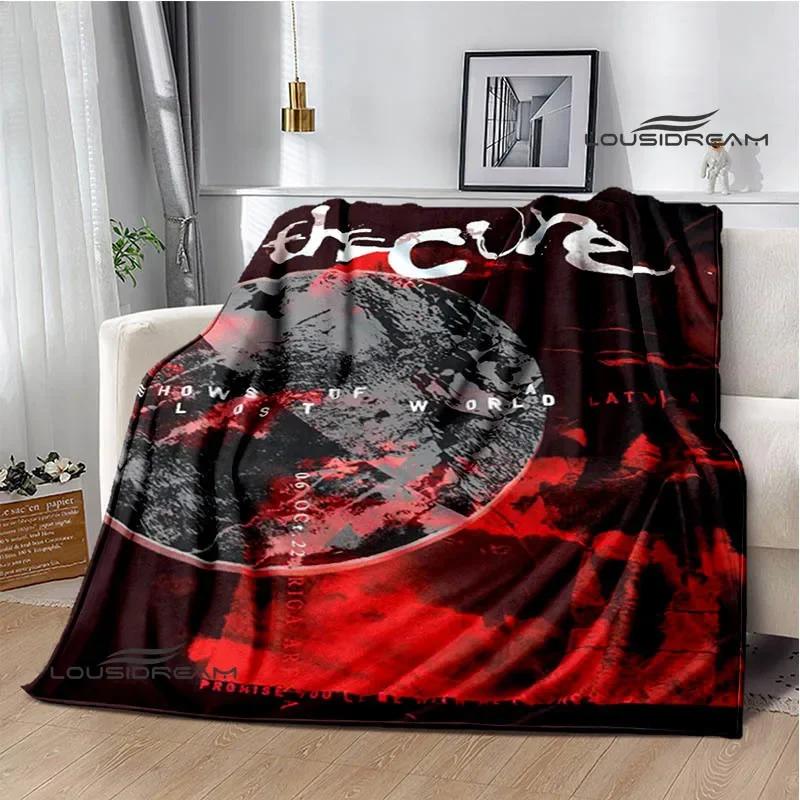 Рок-группа The cure Печатные одеяла Плед для пикника Теплые фланелевые одеяла Мягкое и удобное одеяло постельное белье Подарок на день рождения
