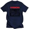 Новая мужская футболка из 100% хлопка в стиле Visual Street Wear Футболка Visual Street Wear Пустой винтажный летний топ, подходящий для мужских футболок