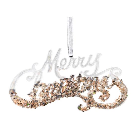 Рождественское акриловое подвесное украшение с блестками Прозрачный Олень Бабочка Тыква Карета Снежинка Стрекоза