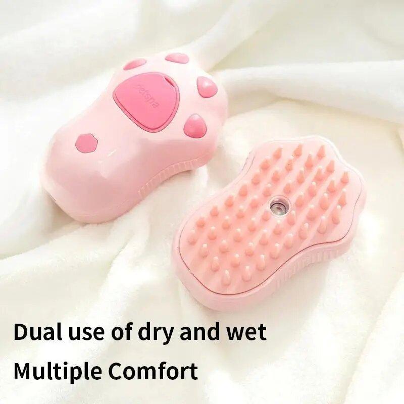 Pet Grooming Folding Floating Hair Brush Comb Pet Cleaning Supplies Rechargeable Massage Brush Rotatable Cat  Dog Multi-functional Spray  Accessories