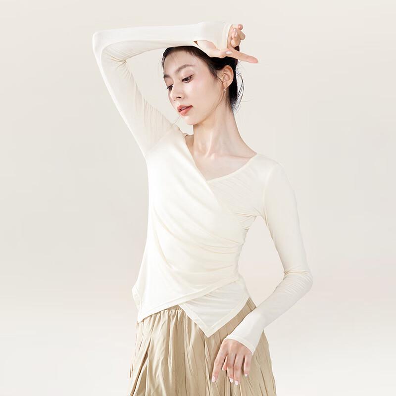 Женский топ с длинным рукавом для танцев и йоги