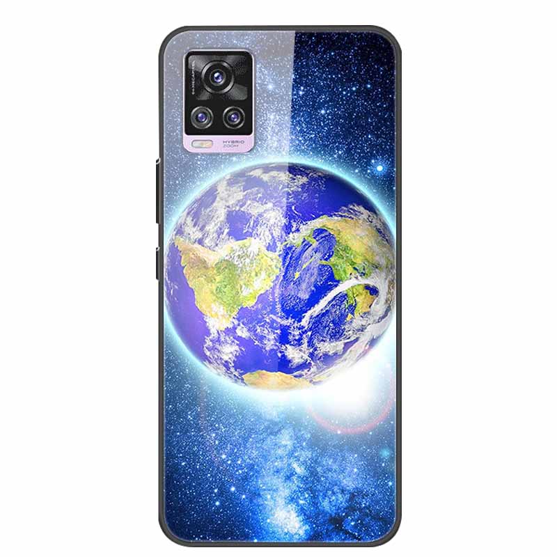 6.44" Tempered Glass Case For Vivo V20 Pro Case V 20 Pro Soft Bumper Hard Back Cover For Vivo V20 Pro 2020 Phone Case Coque Para
