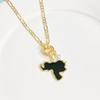 Gold-Plated Venezuela Dominican Mexico Map Flag Pendant Zircon Necklace For Men Women Casual Vacation Neck Jewelry Fine Gift
