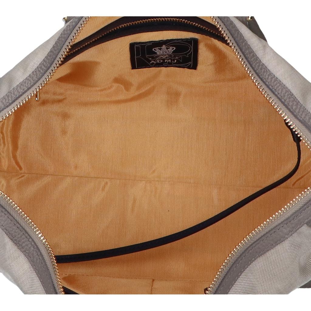 A.D.M.J. Accessoires De Mademoiselle [Excellent condition] Nylon/leather switch Handbag grayUsed