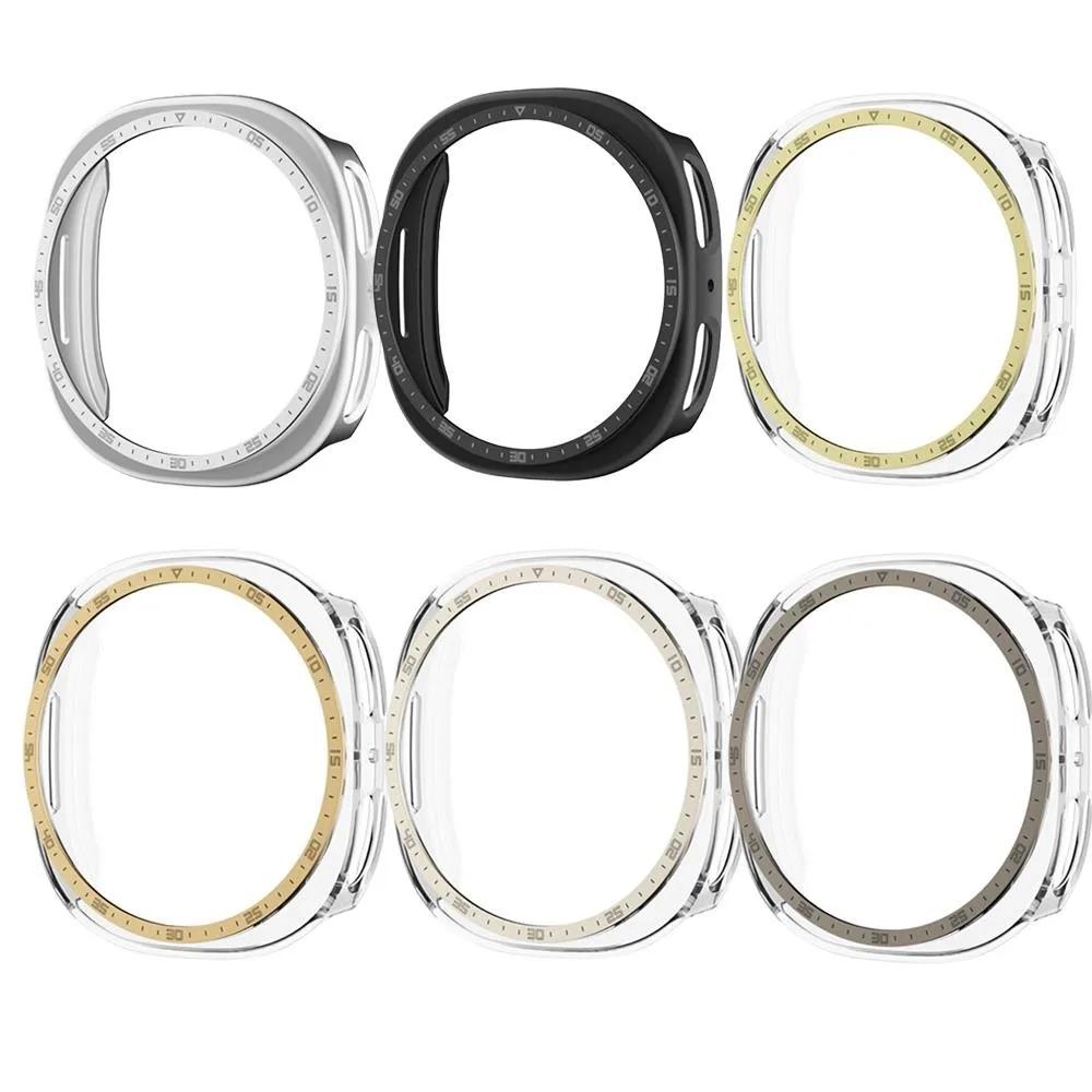 Hollow PC Cover For Samsung Galaxy Watch 8 44mm With Scale Protective Case Bumper For Samsung Watch8 40mm Bezel Ring Case 2025