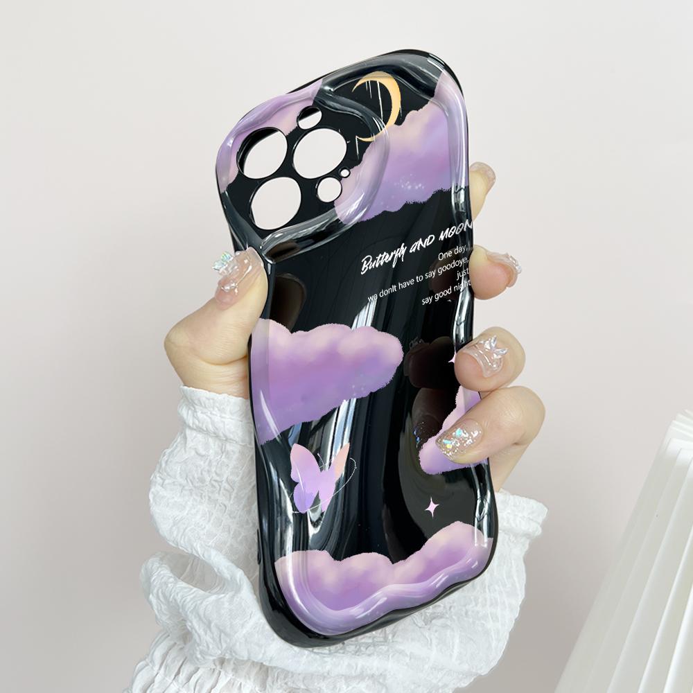 Милый мультяшный узор, кремовая текстура, мягкий силиконовый чехол с волнистыми краями, чехол для телефона для OPPO Reno Realme