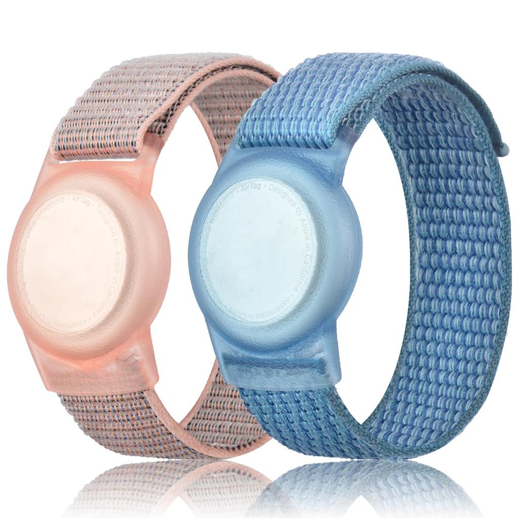 Kids Anti-Lost Adjustable Nylon Wristband Protective Holder, Bracelet Compatible with Location Tracker