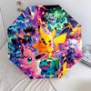 Зонт-автомат с рисунком персонажей Pokémon, портативный и складной дизайн, 8 спиц, рождественский или праздничный подарок.