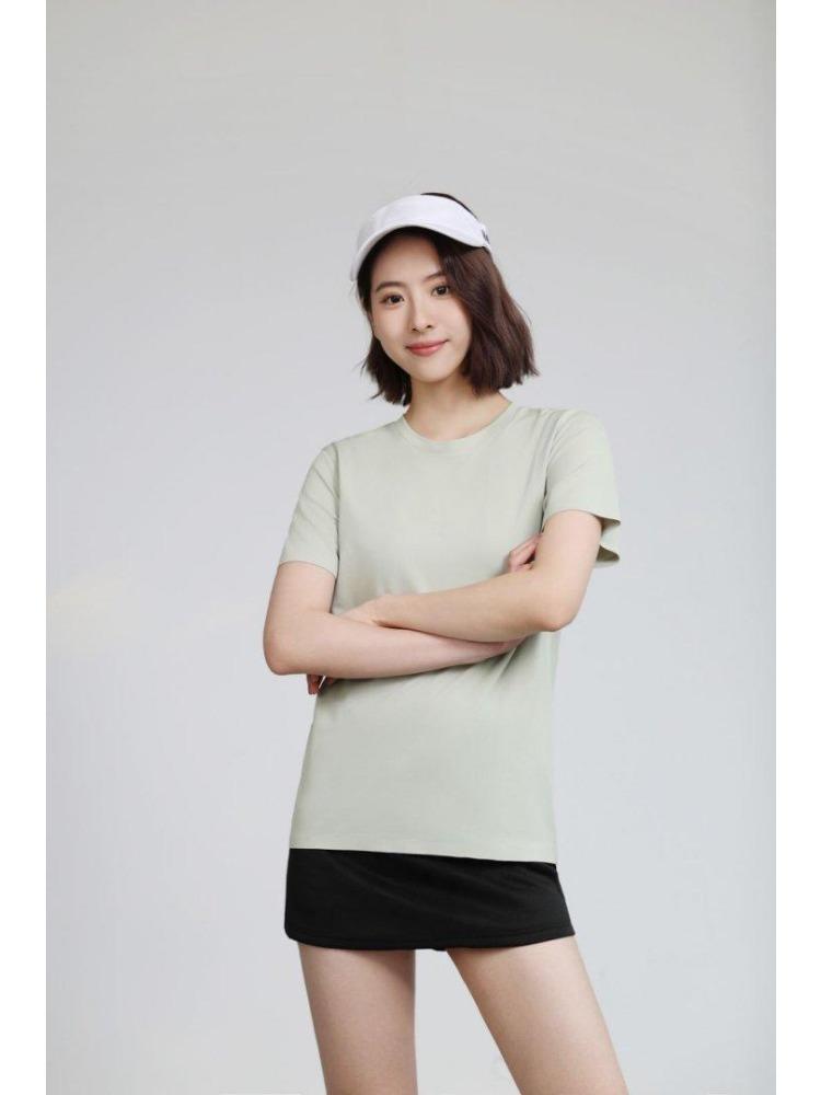 Летняя мужская и женская футболка с коротким рукавом, мягкая, легкая, унисекс, прохладная, с круглым вырезом, YG-253