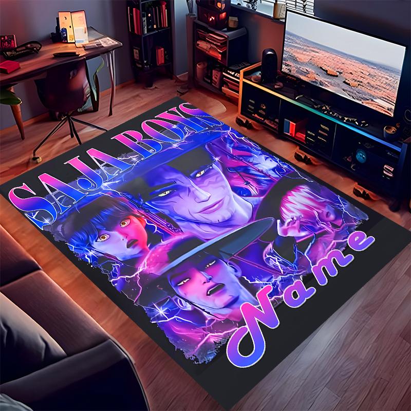 Custom personalization Kpop Demon Hunters Print Area Rug - Soft, Washable Non-Slip Indoor Mat,Living Room,Home&Office Decorative Rug