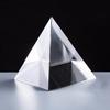 Hot 5/6/7/8cm Clear Glass Faux Crystal Pyramid Prism Crafts Home Office Ornament Decoration Gift