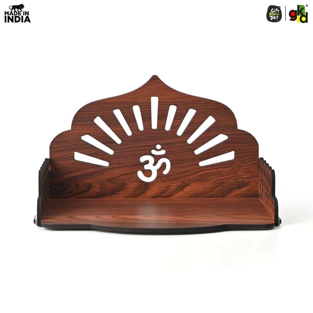 Gift Kya De Wooden Pooja Mandir for Home | Wall Hanging or Tabletop Temple for Office