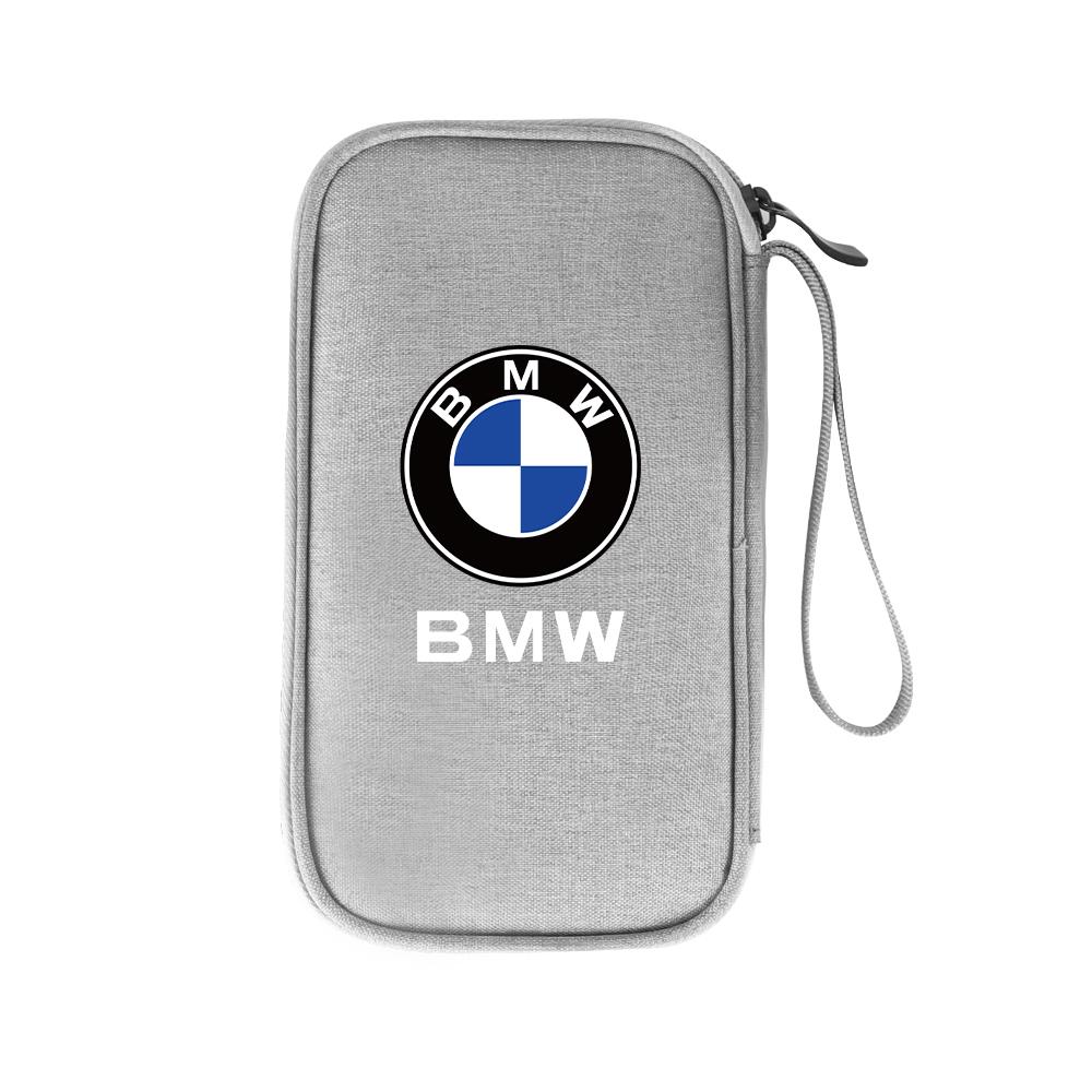 For BMW M Performance Logo Emblem Portable Car Travel Key Driver's License Earphone USB Storage Bag Waterproof Oxford Organizer XN9