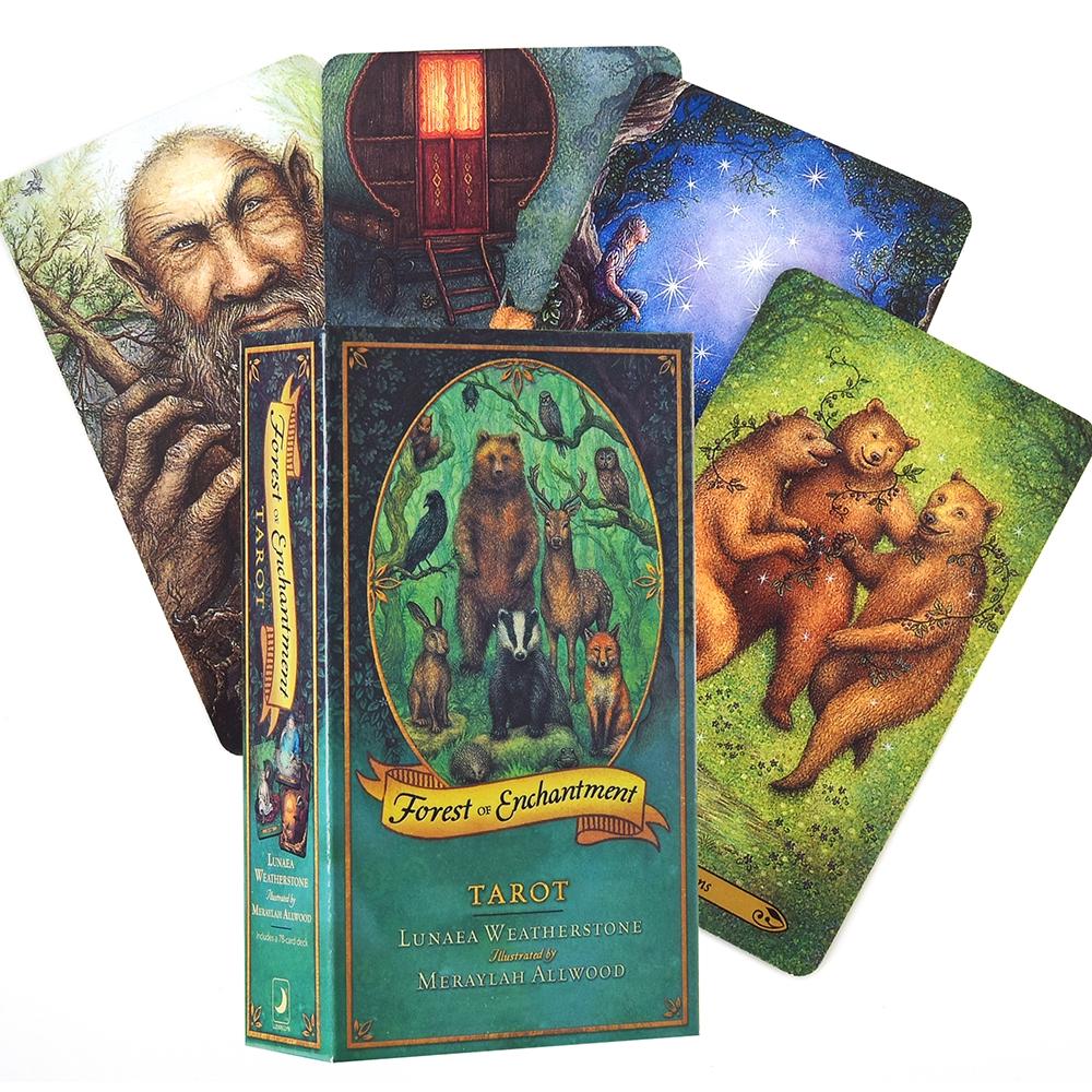 78pcs Forest of Enchantment Tarot Cards Deck Game English Broad Game