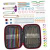Crochet Hook Kit with Stitch Markers for Advanced Crafters, Ergonomic Knitting Tools