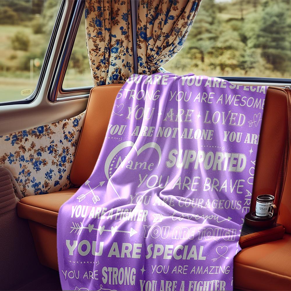 Heartfelt Messages Of Support And Encouragement Blanketcustomize Your Name Lightweight Comfortable And Stylish Blanket For Travel Bed Home Chair