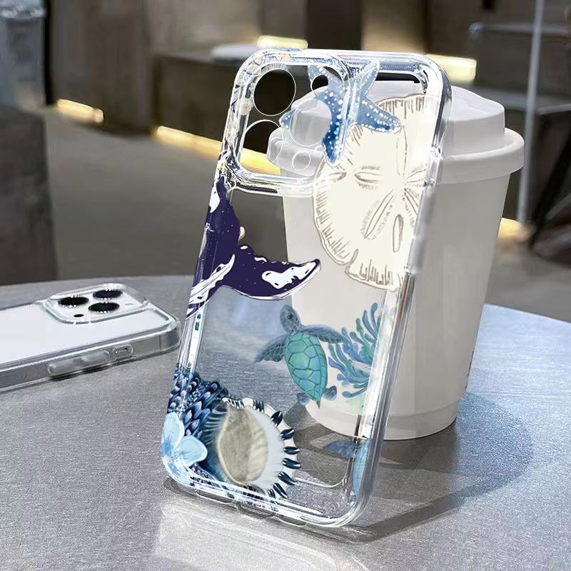 Морская жизнь Английский Текст Прозрачный Чехол Для Телефона Для Samsung Galaxy S26 S25 Ultra S24 S23 FE S22 S21 Plus S20 A73 A72 Силиконовый Чехол