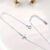 Minimalist cross ankle chain, classic style, hypoallergenic minimalist fashion jewelry