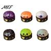 Sensory Toy for Adults Halloween Ghost Bun Stress Ball, Glitter Slow Rising TPR Fidget Elastic Squeeze Figures with Steamer, Cute Spooky Anxiety