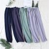Japanese Pajamas Men Spring and Autumn Home Pants Cotton Washed Double Gauze Loose Comfortable Trousers Casual Pants