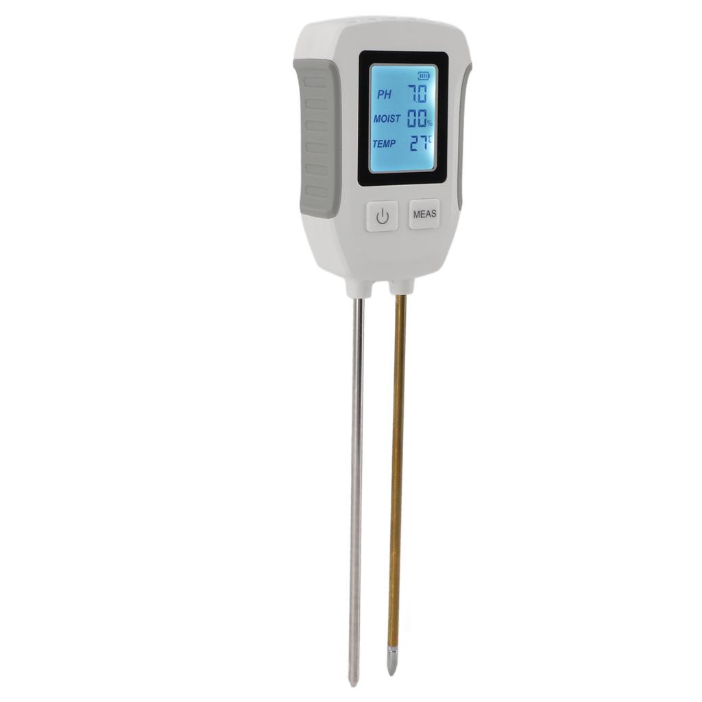 Soil Moisture Tester with Dual Probe Digital Display High Accuracy Soil PH Meter for Gardening