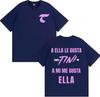 TINI STOESSEL A Ella Le Gusta Tini Print T Shirts Unisex WOMEN Clothing Harajuku High Street Tshirts Summer Tops Oversized T Shirt