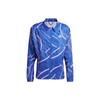 Break The Norm Patterned Running Long Sleeve Jacket Men Jacket Blue IQ3805