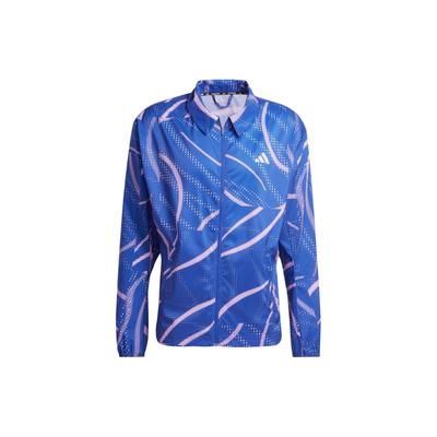 Куртка для бега с длинным рукавом Break The Nor Patterned, мужская куртка синего цвета IQ3805