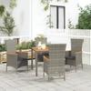 VidaXL 5 Pcs Garden Dining Set with Cushions Grey 3157536