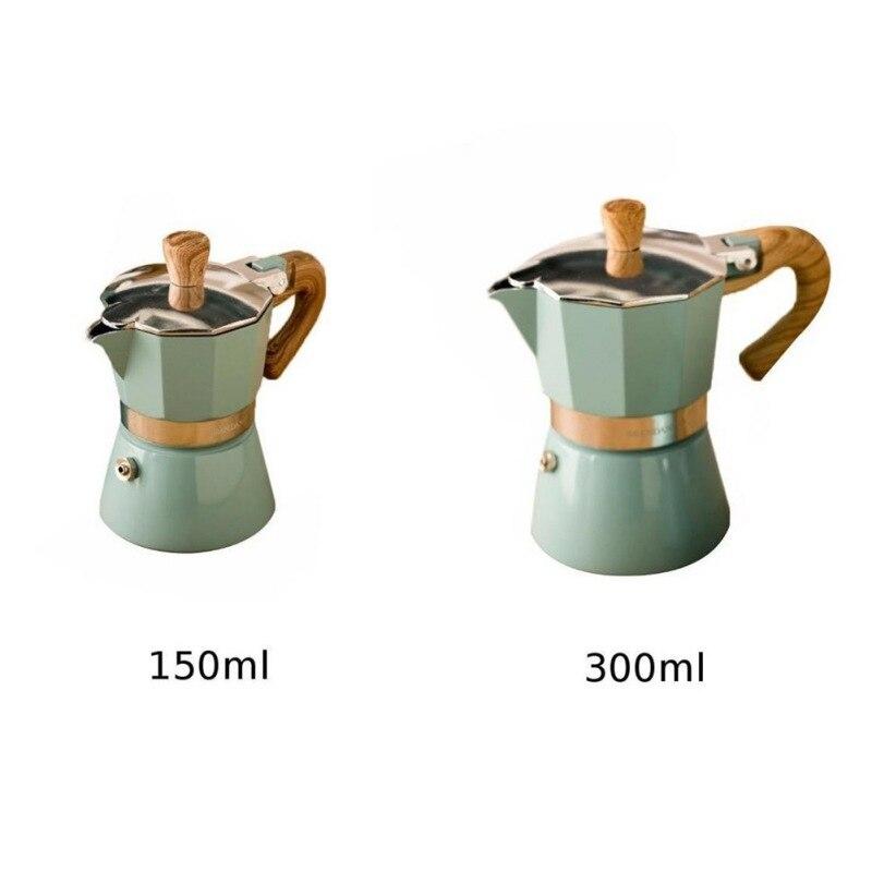Ретро Кофейники Кофеварка Moka Espresso Кофеварка Перколятор Плита Горшок 150/300 мл Кухонные Принадлежности Плита Кофеварка